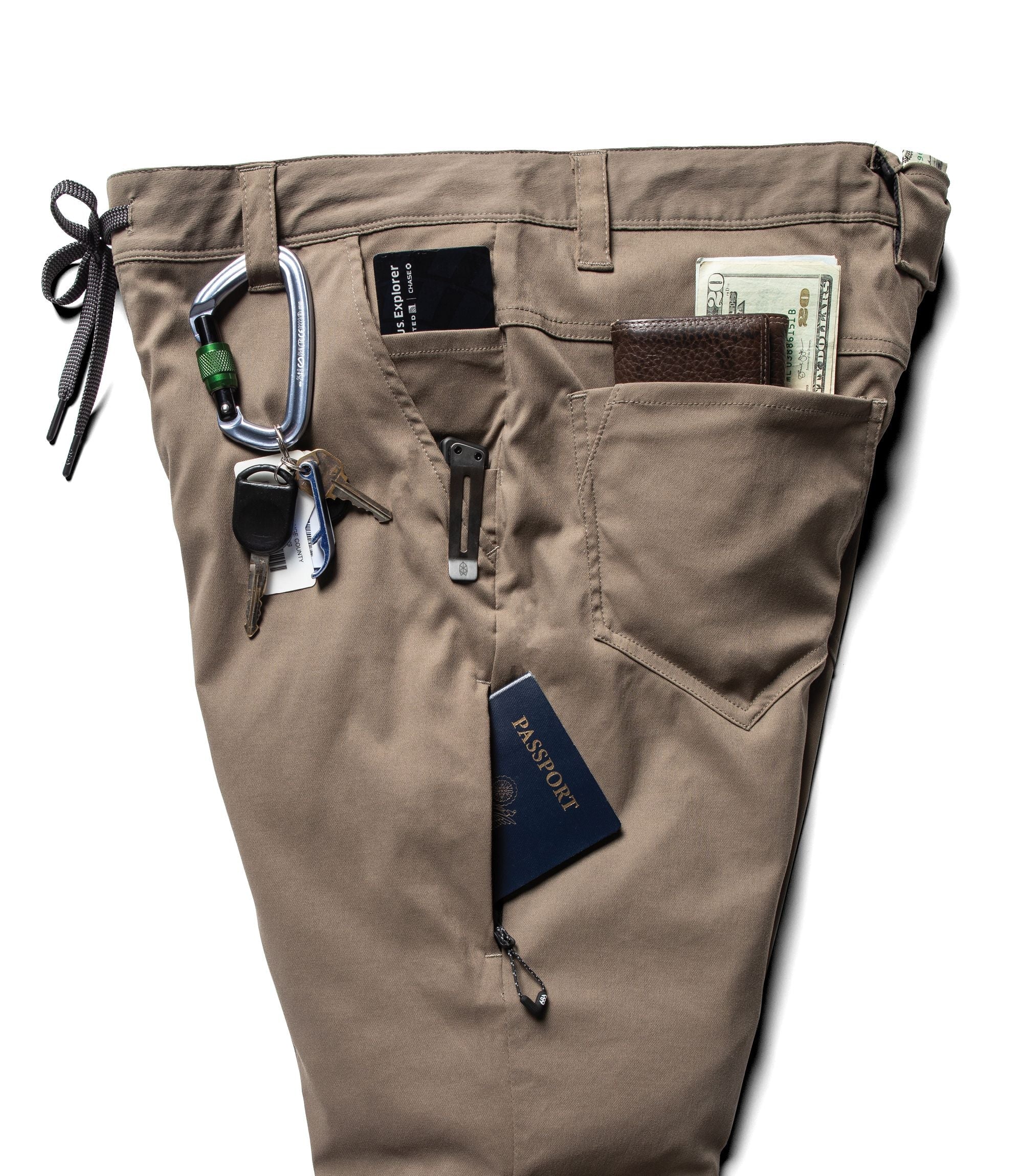 686 Everywhere Slim Fit Pant Tobacco - Image 3