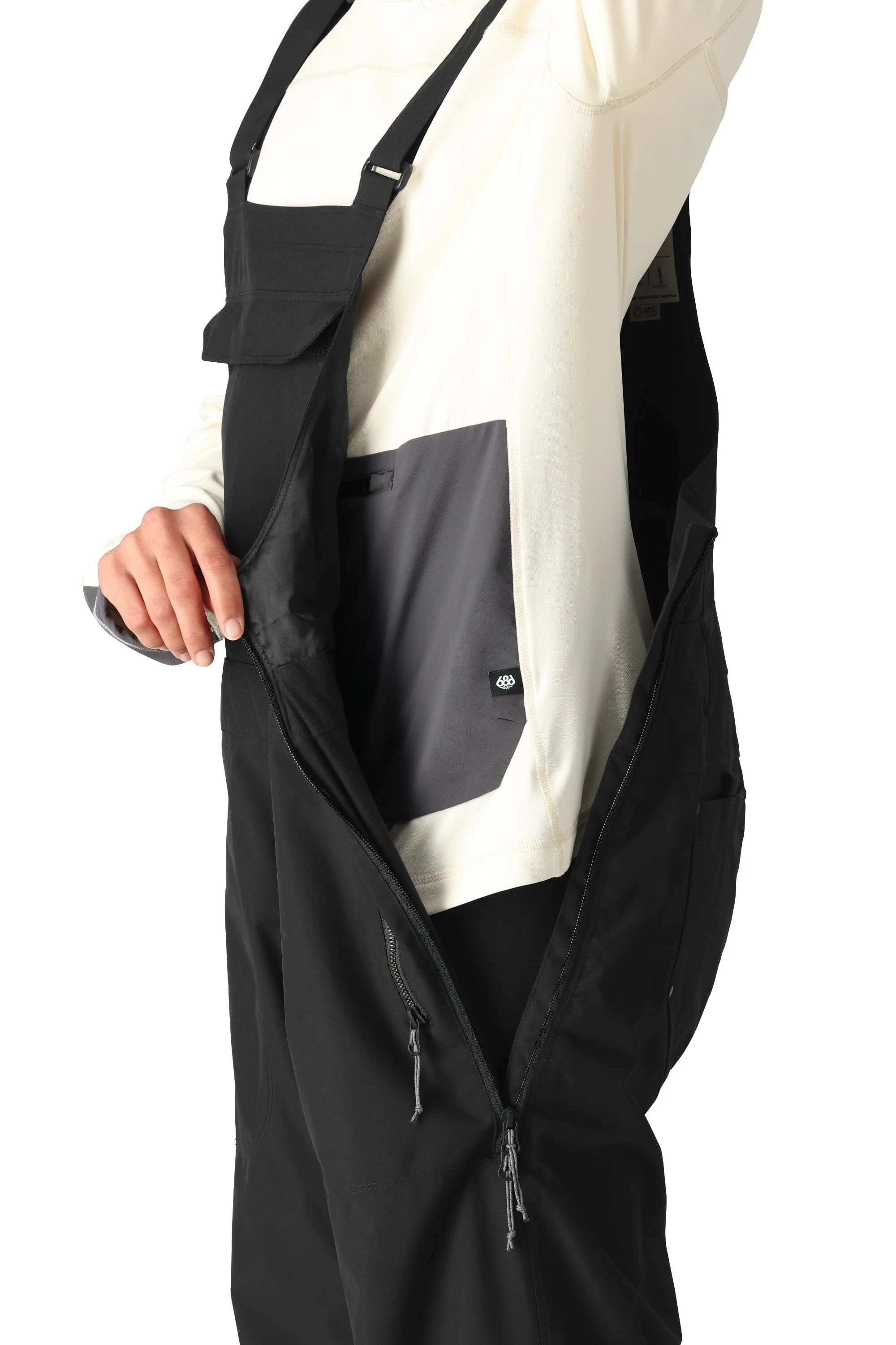 686 Women's Black Magic 20K Bib Snowboard Pants Black 2026 - Image 5