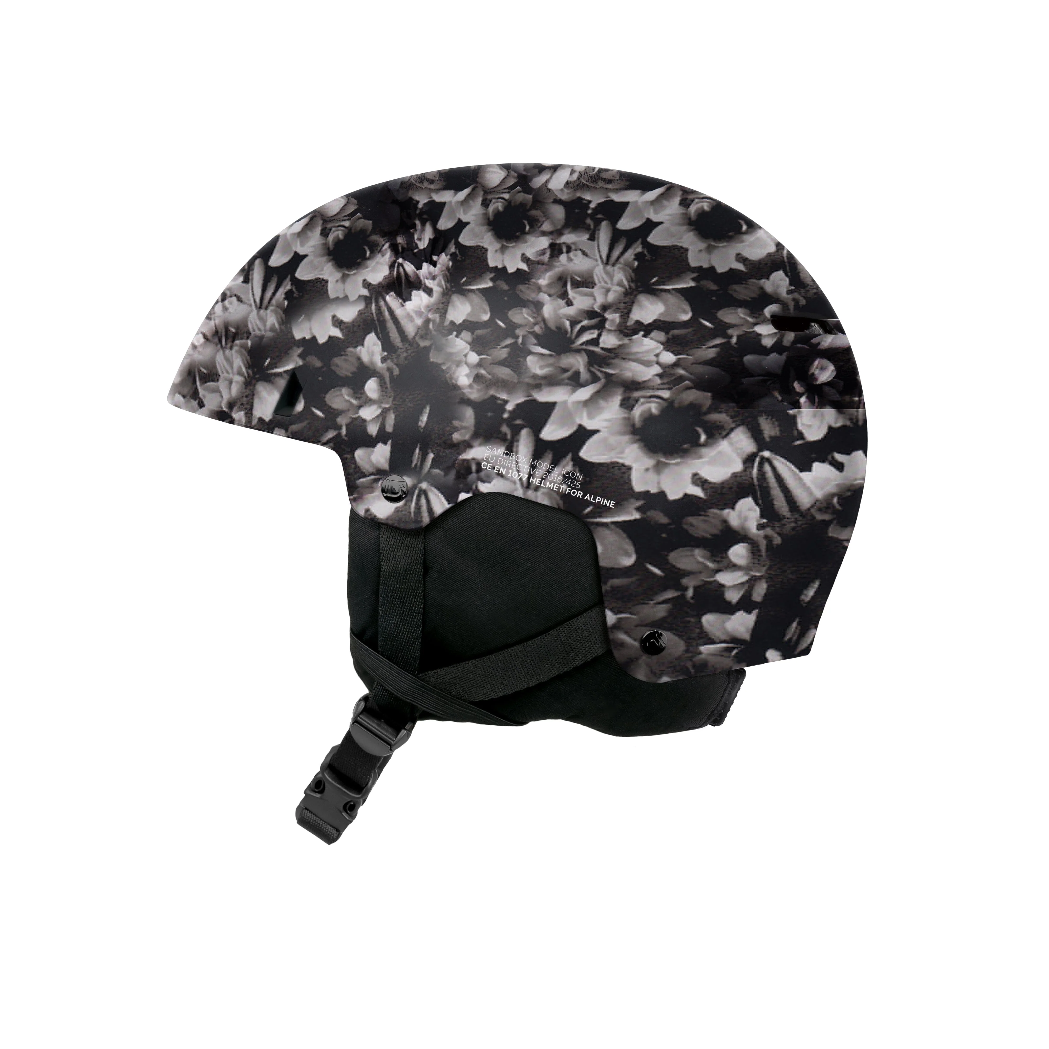 SANDBOX Icon Snow Helmet Black Floral - Image 3