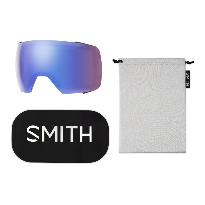 SMITH I/O MAG XL Slate - ChomaPop Everyday Red Mirror + ChromaPop Storm Blue Flash Snow Goggle - Image 6