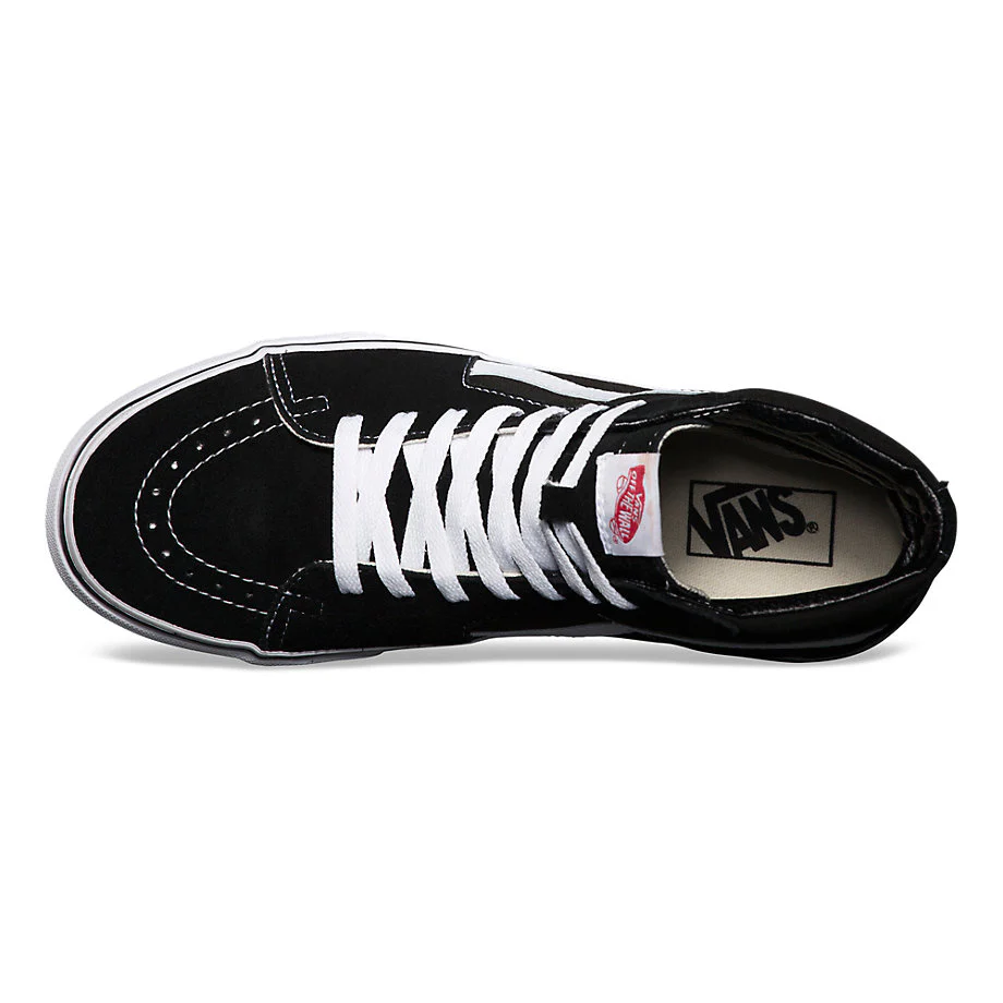 VANS Sk8-Hi Black/Black/White Shoes - Image 3
