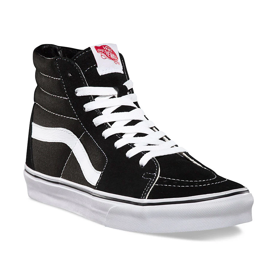 VANS Sk8-Hi Black/Black/White Shoes - Image 4