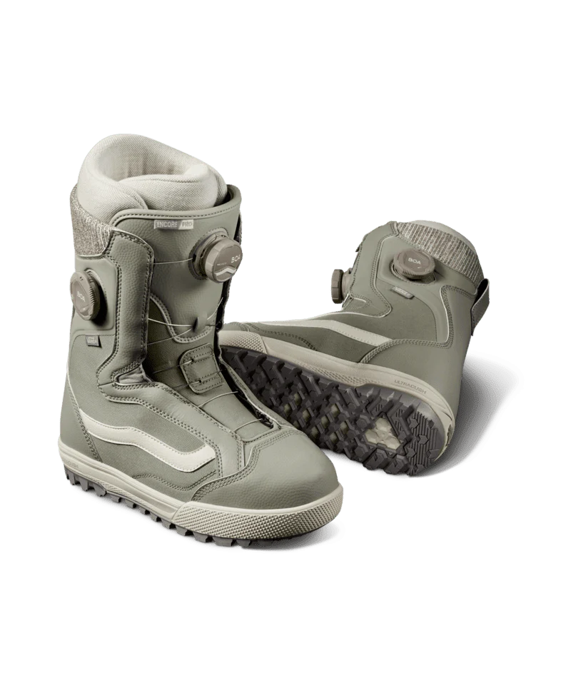 VANS Women's Encore Pro Snowboard Boots Khaki/White 2025 - Image 5