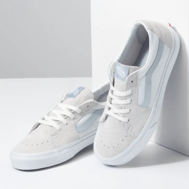 VANS Women's Sk8-Low Shoes Clouds Grey Dawn - Image 4