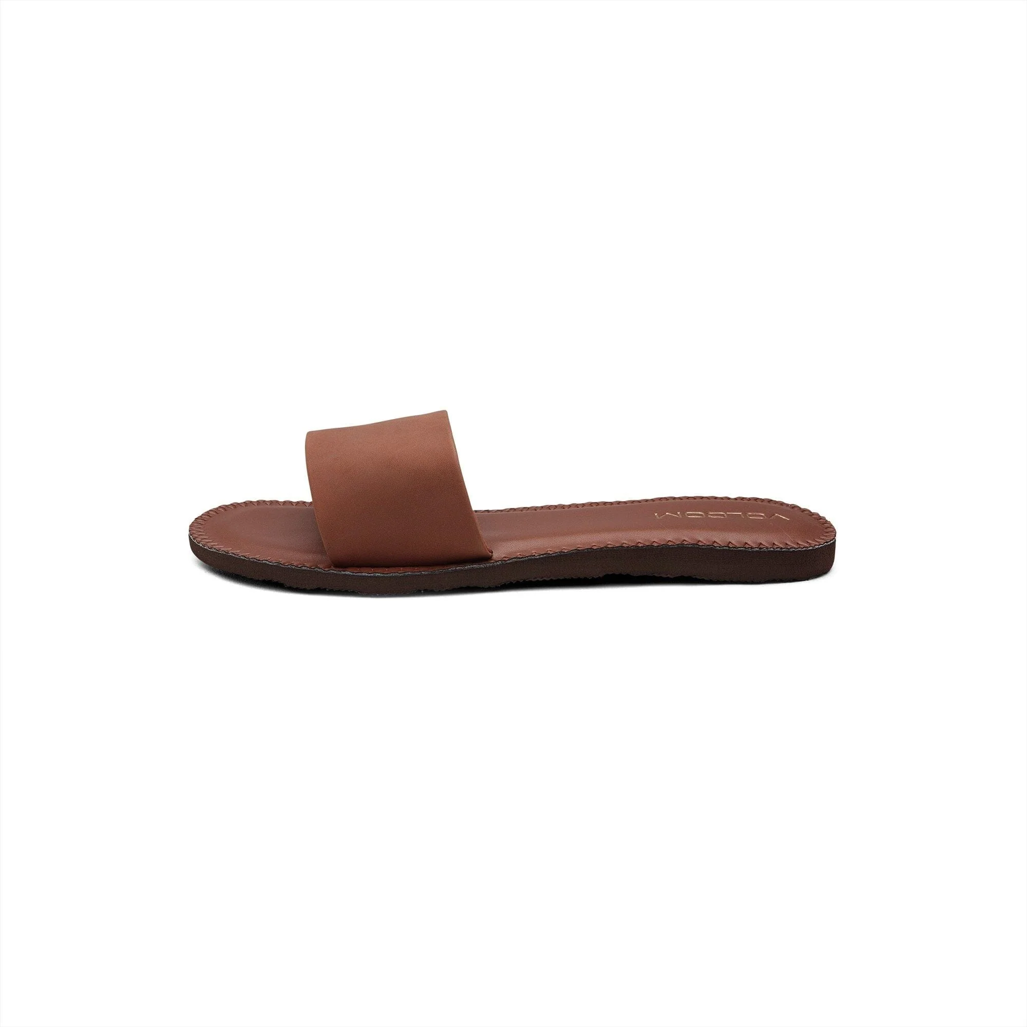 VOLCOM Women's Simple Slide Sandals Dark Clay - Image 3